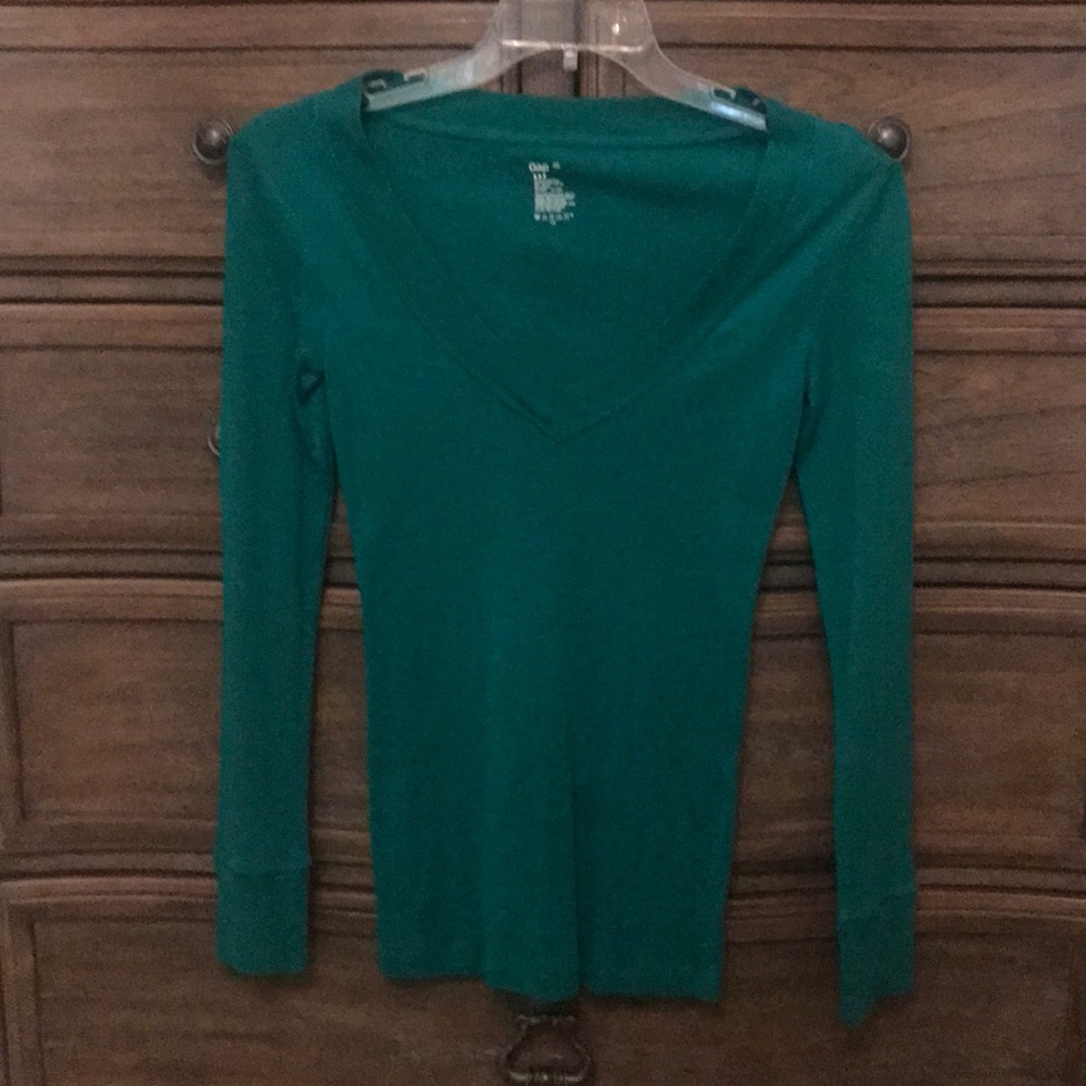 Ladies deep v neck sweater